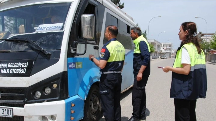 Şanlıurfa’da Toplu Taşıma Araçları Mercek Altında!